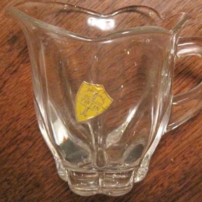 Vintage Tiffin sugar & creamer with underplate