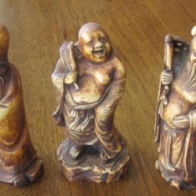 Set of 3 Immortal god figurines, Italy