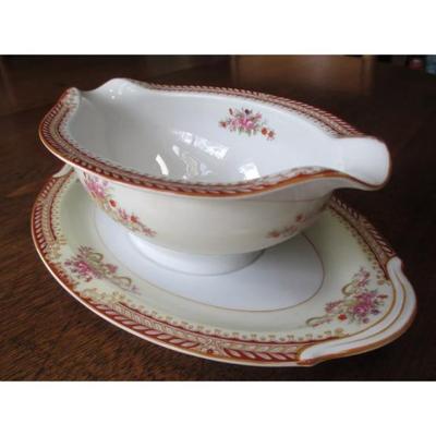 Antique Noritake Nippon Toki Kaisha gravy bowl with underplate