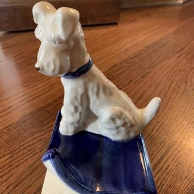 Vintage rare HP porcelain Scottish terrier figurine