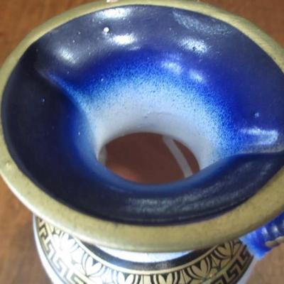 Vtg Greek Parthenon vase, handmade
