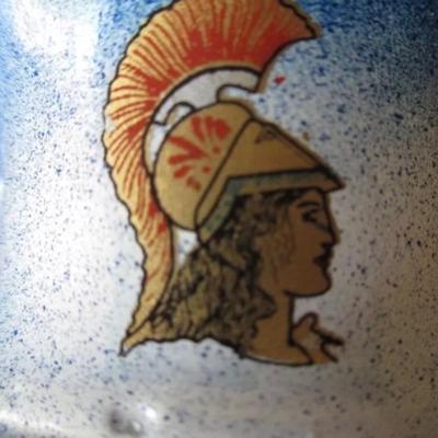 Vtg Greek Parthenon vase, handmade