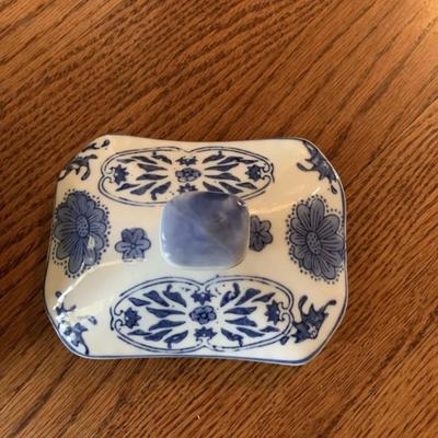 Antique “Wah Lee” porcelain covered dish