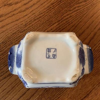 Antique “Wah Lee” porcelain covered dish