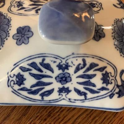 Antique “Wah Lee” porcelain covered dish