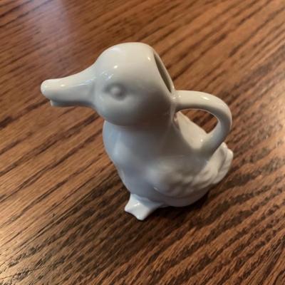 Vintage porcelain duck figurine creamer