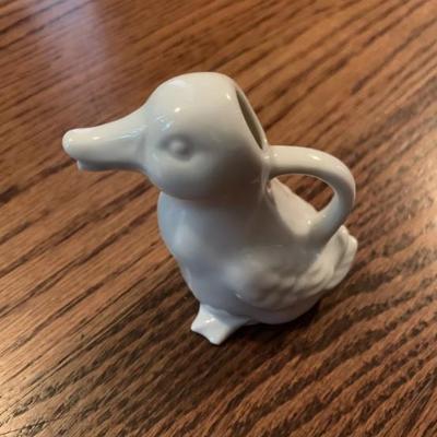 Vintage porcelain duck figurine creamer