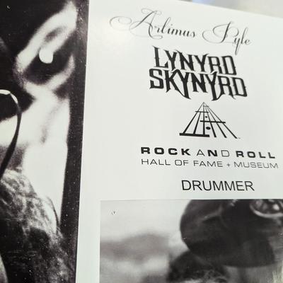Artimus Pyle Lynyrd Skynyrd Drummer Poster Approx 36" x 41" #3