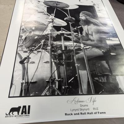 Artimus Pyle Lynyrd Skynyrd Drummer Poster Approx 36" x 41" #4
