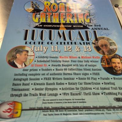 Autographed Roadie Gathering Poster & The History Channel Great Race Poster