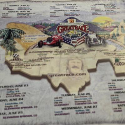 Autographed Roadie Gathering Poster & The History Channel Great Race Poster