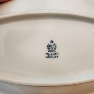 Collection of Tea Pots Cups Saucers Creamer Sugar Bowls Plates Gibsons, Johnson Brothers RS Germany Porcelain