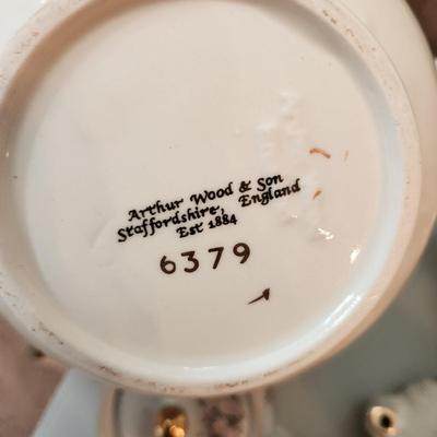 Collection of Tea Pots Cups Saucers Creamer Sugar Bowls Plates Gibsons, Johnson Brothers RS Germany Porcelain