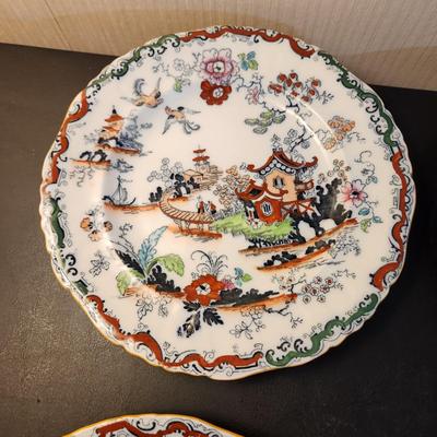 5 Ashworth Bros Brothers Hanley England Plates