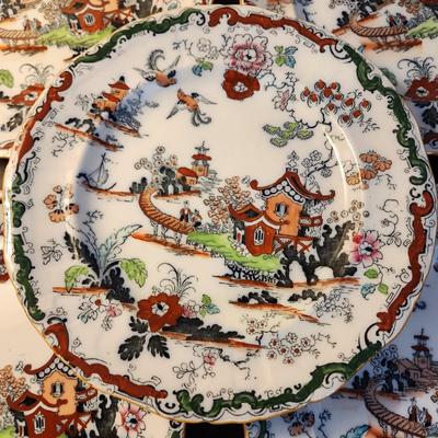 5 Ashworth Bros Brothers Hanley England Plates