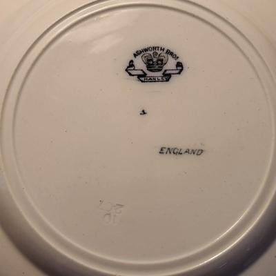 5 Ashworth Bros Brothers Hanley England Plates