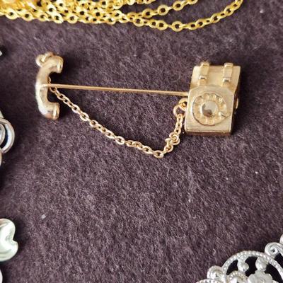 Large Lot Costume Jewelry Monet , Talbots, Pulsar, Avon, Trifari Earings Necklaces , Pins, Watch, Alex & Ani2 Boxes .