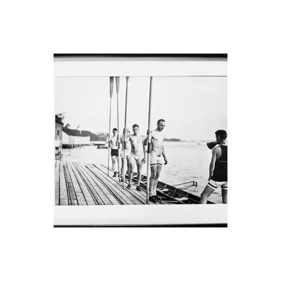 123 Vintage Black and White Photograph of 1910 Yale Varsity Crew Members Team