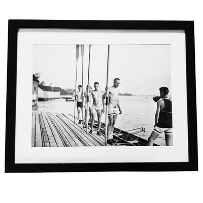 123 Vintage Black and White Photograph of 1910 Yale Varsity Crew Members Team
