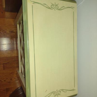 Side/Accent Table with Built in Wine Rack- Approx 22" x 12" x 24 1/2" Tall