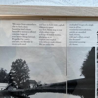 129 Set of 4 Framed American Images Framed Magazine Prints