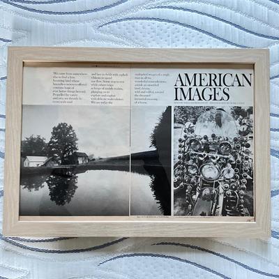 129 Set of 4 Framed American Images Framed Magazine Prints