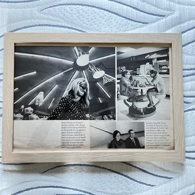 129 Set of 4 Framed American Images Framed Magazine Prints