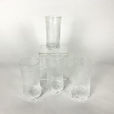 185. Iittala Ultima Thule Set of 4 Champagne Glasses