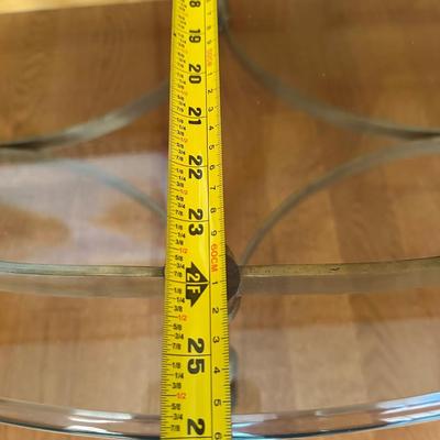 LaBarge Designs Brass and Beveled Glass Coffee Table