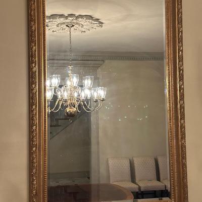 LARGE Vintage LaBarge Gilt Beveled Mirror