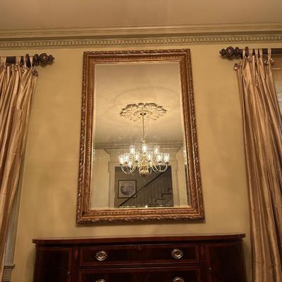 LARGE Vintage LaBarge Gilt Beveled Mirror