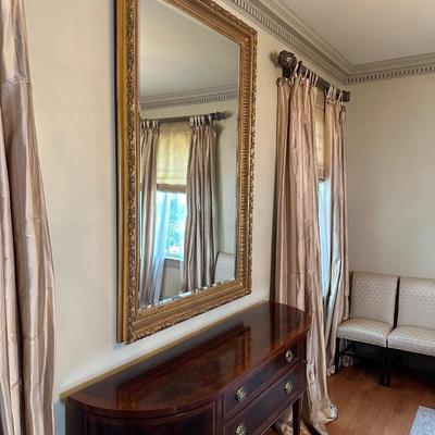 LARGE Vintage LaBarge Gilt Beveled Mirror