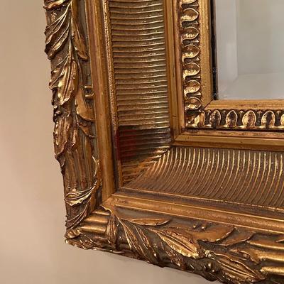 LARGE Vintage LaBarge Gilt Beveled Mirror