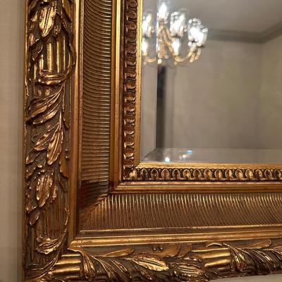 LARGE Vintage LaBarge Gilt Beveled Mirror