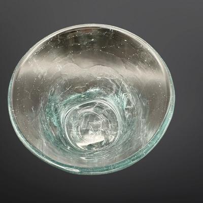Crackled Blown Rock Glasses - Set of (6)