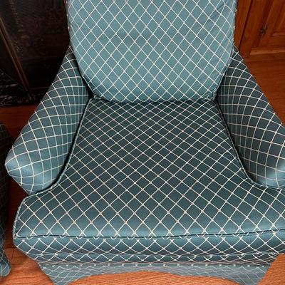 Pair of Vintage Upholstered Armchairs