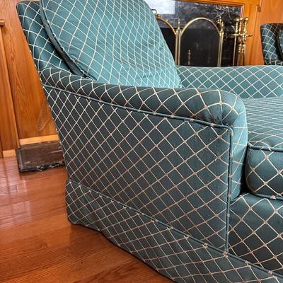 Pair of Vintage Upholstered Armchairs