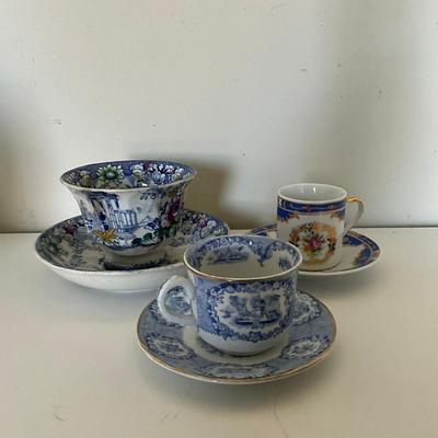 329 Assorted Vintage Porcelain Teacups and Saucers