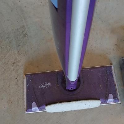 Swivel sweeper and a Swiffer wet jet mop