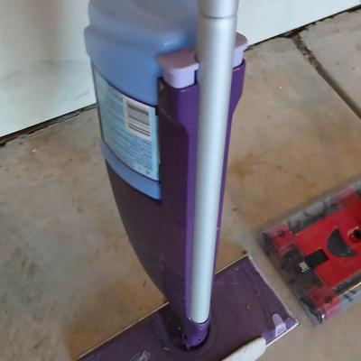 Swivel sweeper and a Swiffer wet jet mop