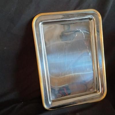 Mom's BIG popcorn bowl and two serving trays with some cookbooks