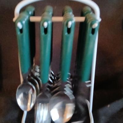 Kitchen paper towel holder - salt, pepper and napkin holder, flatware organizer, and a container for Kitchen utensils
