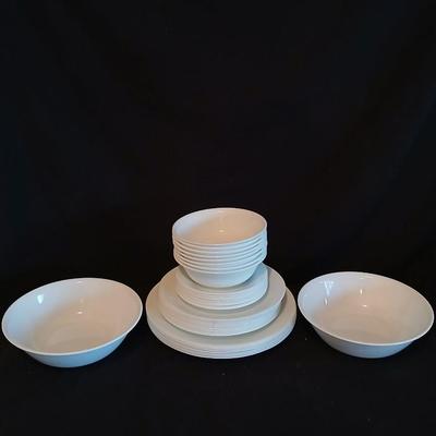 White Corelle by corning dish set Microwave safe
