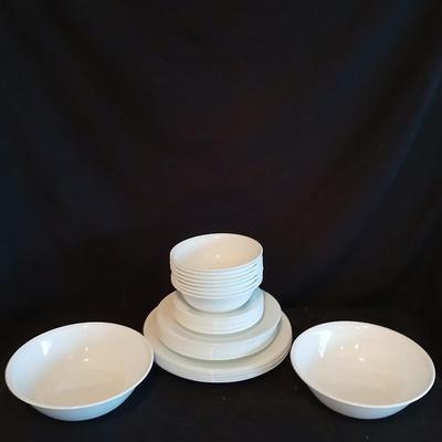 White Corelle by corning dish set Microwave safe