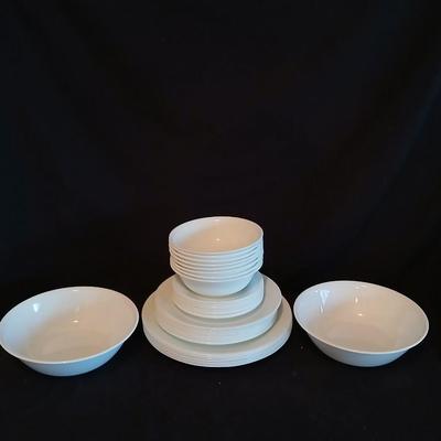 White Corelle by corning dish set Microwave safe