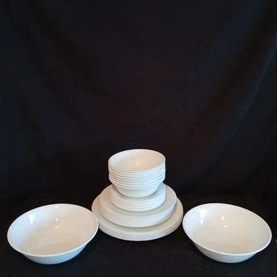 White Corelle by corning dish set Microwave safe