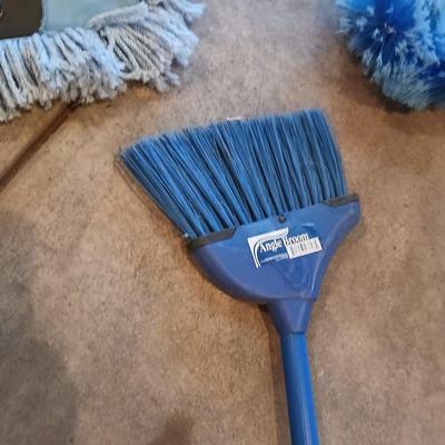 Time to clean house! Fan duster, Swiffer mop, broom with dustpan and more
