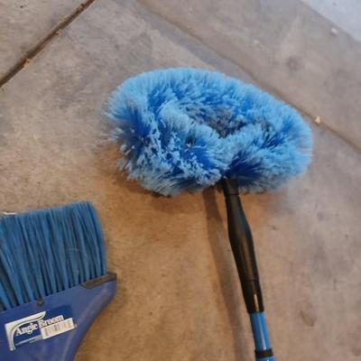 Time to clean house! Fan duster, Swiffer mop, broom with dustpan and more