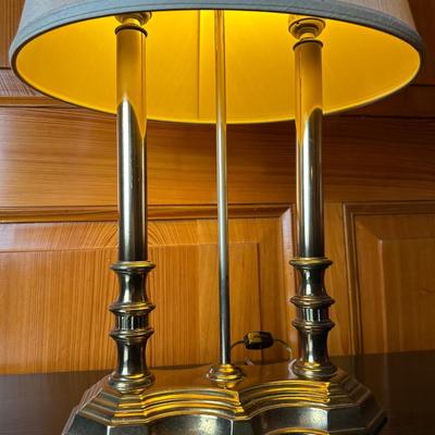 Vintage Double Post Table Lamp