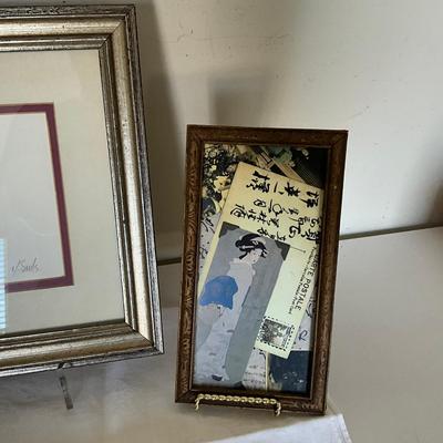 336 Trio Of Framed Vintage Art Prints of Elegant Women In Various Styles